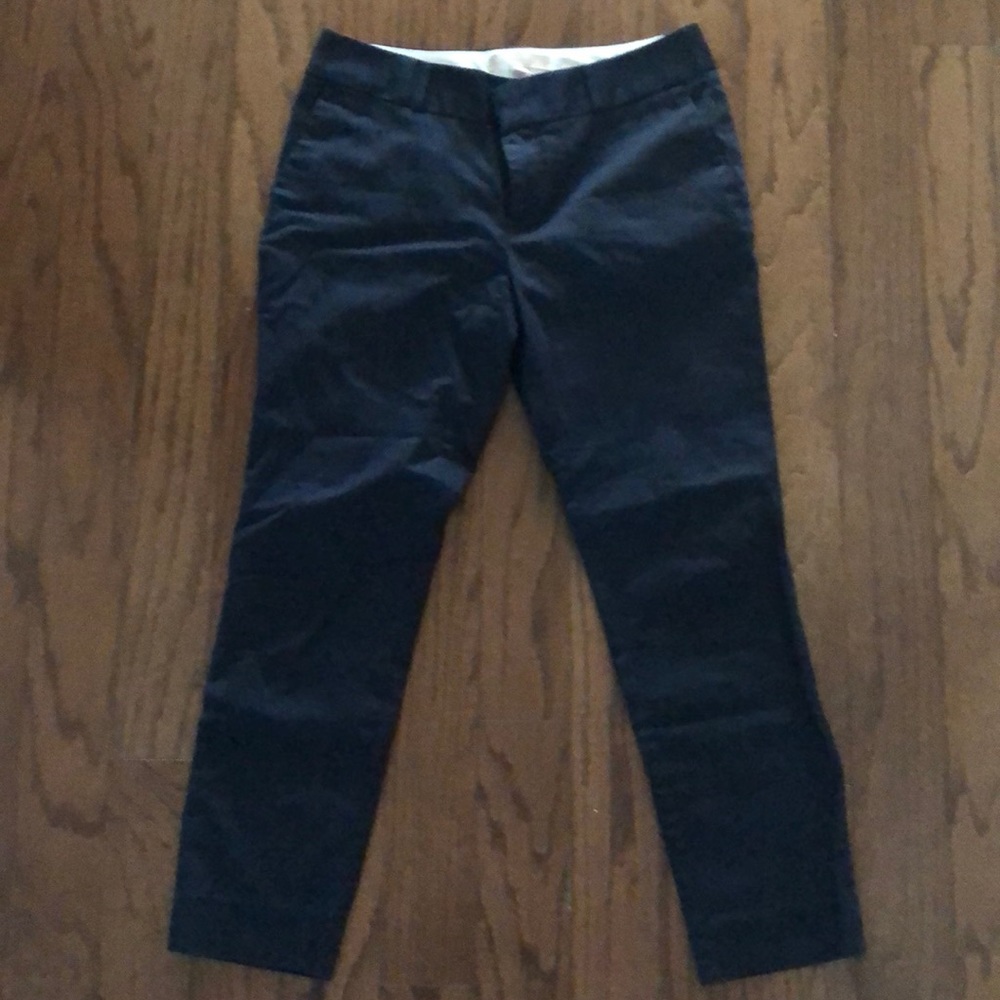 Banana Republic Navy Cropped Slacks |0P|